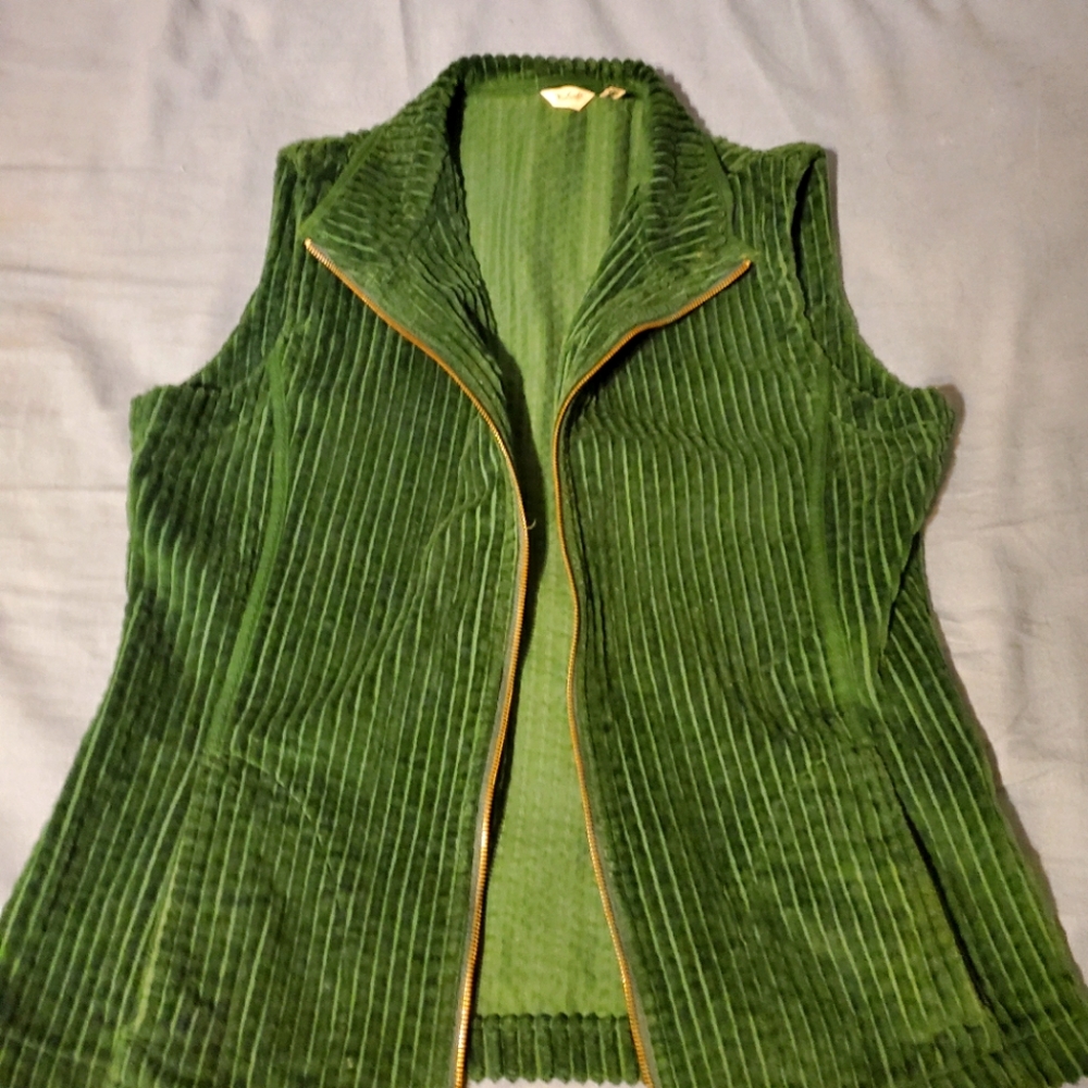 Dark Green Corduroy Vest. Size M | Unisex